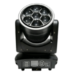 LED MOVING HEAD_M WASH 740ZBR Mini 7x40W RGBW 4-in-1 LED Bee Eye Zoom Wash Moving Head Light with Ring Light